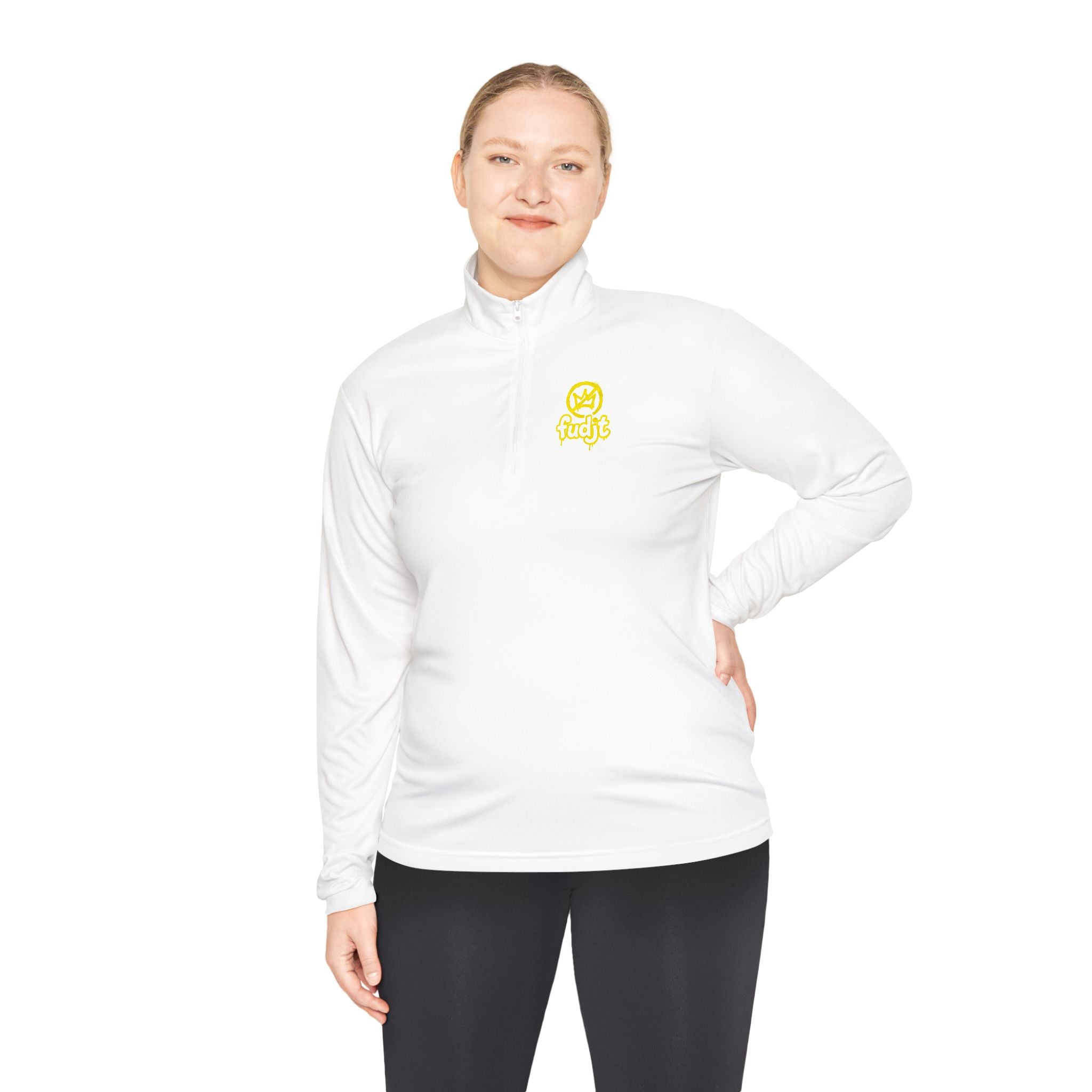 Quarter-Zip Performance Pullover | Golden fudjt No Kings | BOLD BACKSIDE | 8 Colors