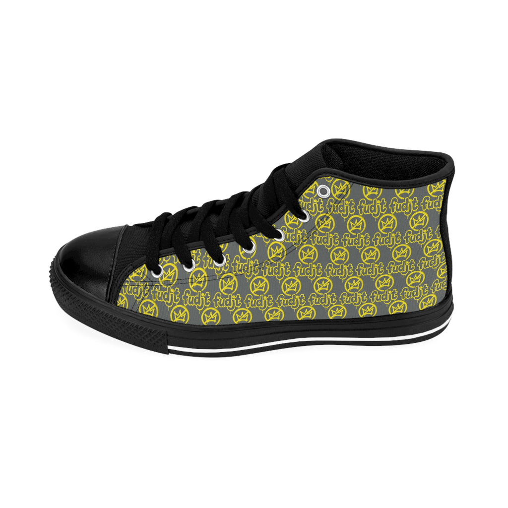 Dark Gray Golden fudjt No Kings Street Style Sneakers | Women & Girls 1 High Top