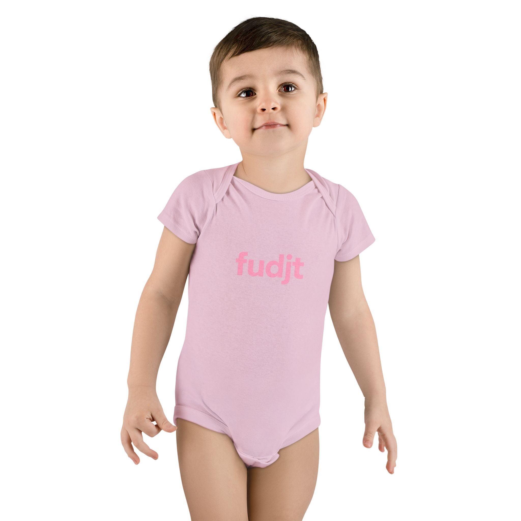 Pink fudjt Logo Baby Onesie | 4 Colors