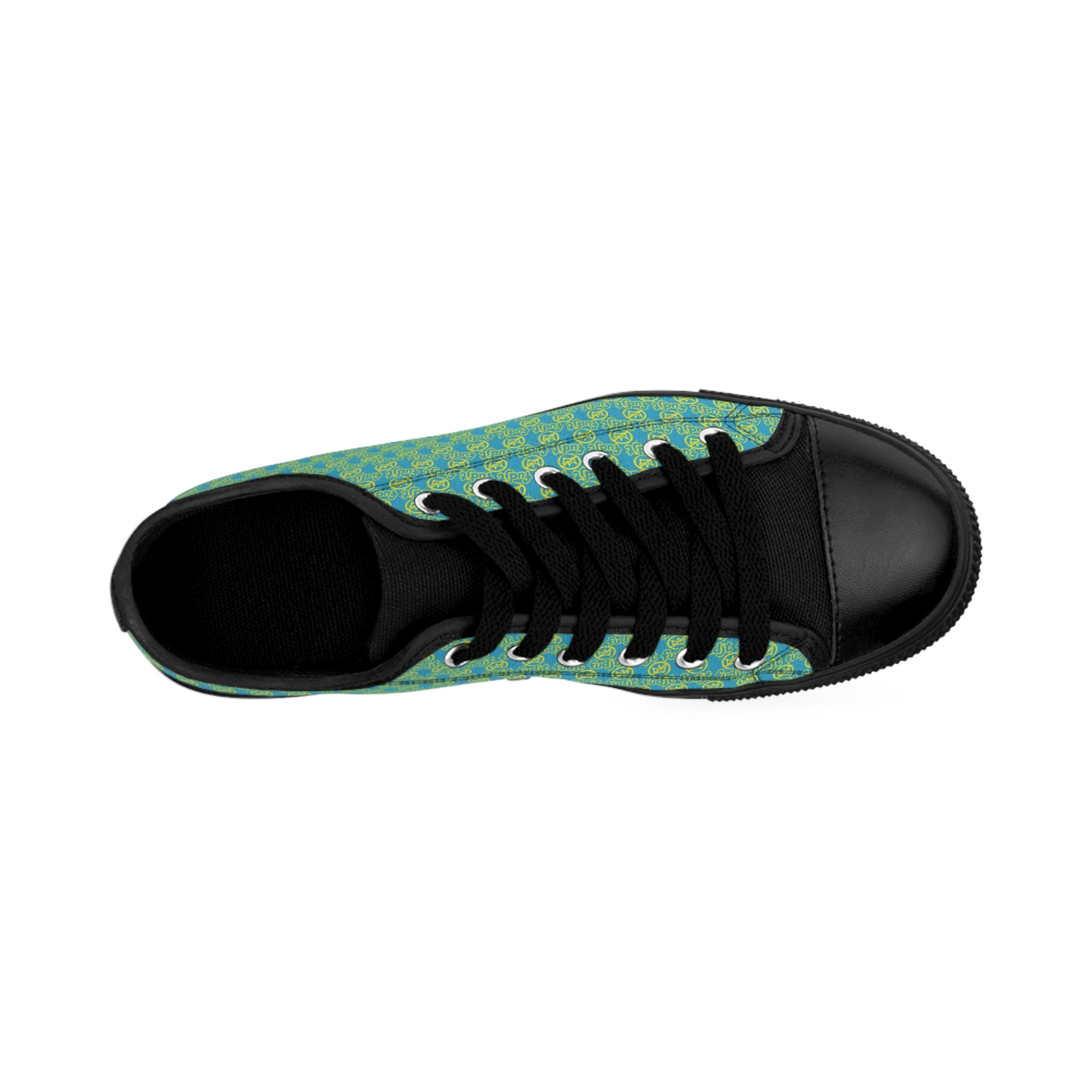 Turquoise Golden fudjt No Kings Street Style Sneakers | Women & Girls All Over .5 Low Top