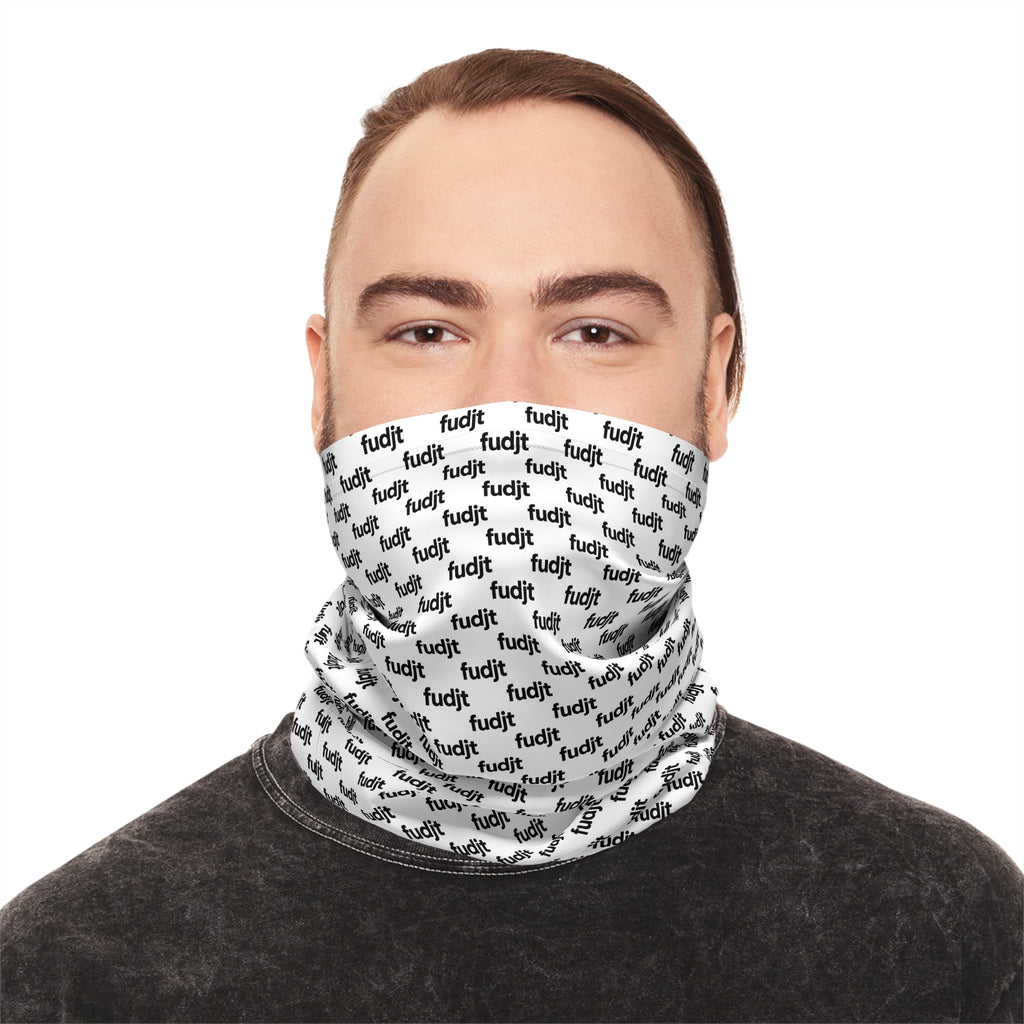 White & Black fudjt Lightweight Neck Gaiter