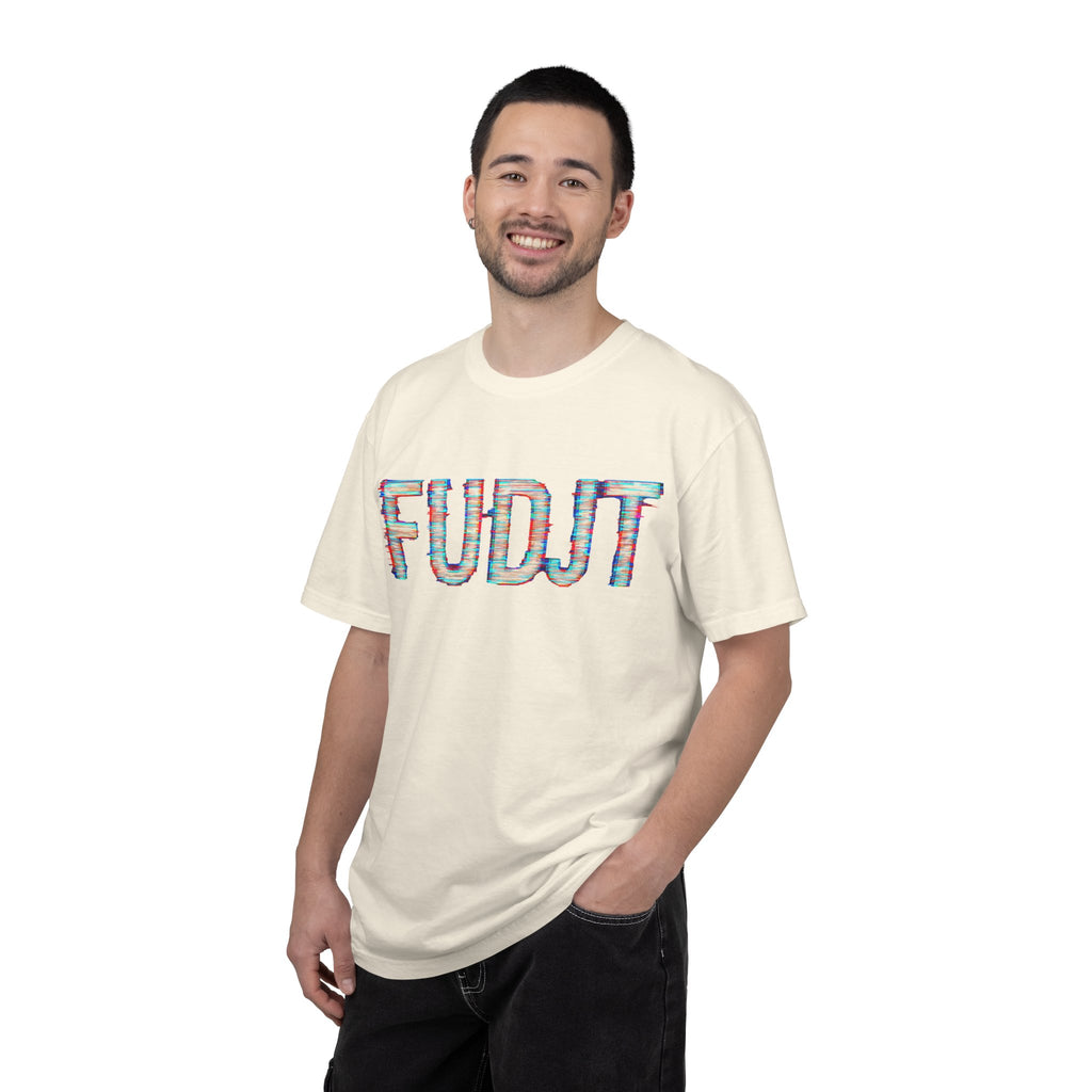 FUDJT Glitch Front & No Crown Back Premium Heavyweight Tee | 15 Colors
