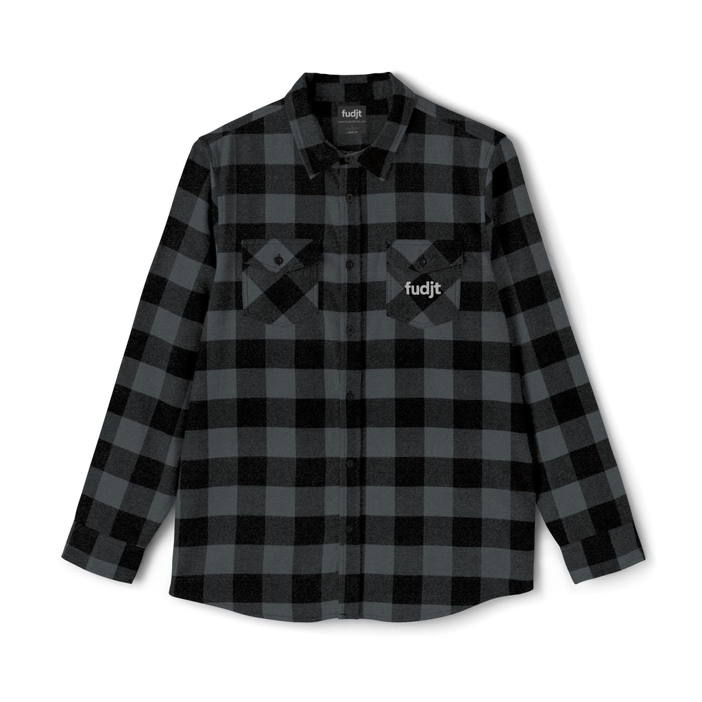 Flannel Shirt | Cozy Gray fudjt logo | 4 Colors
