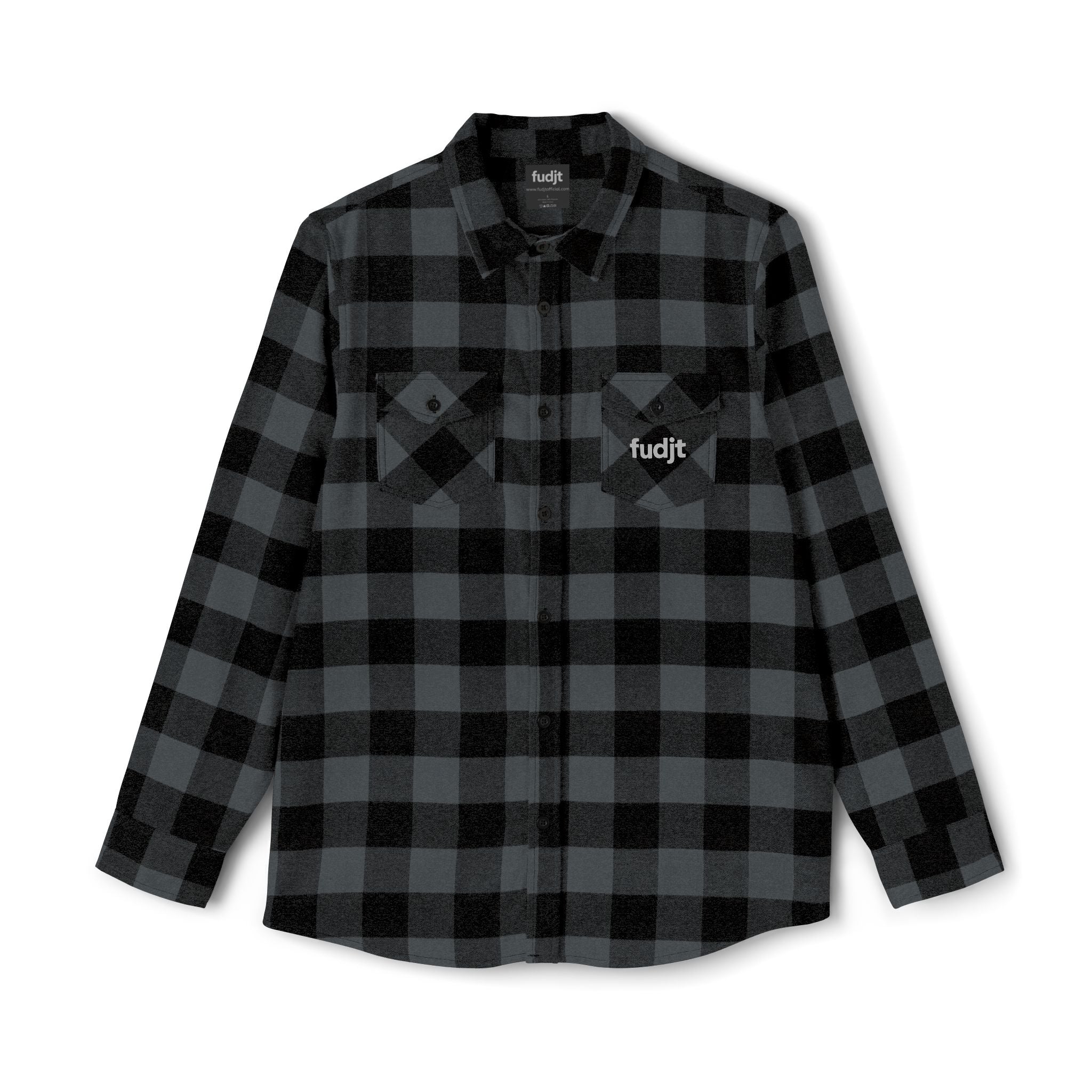 Flannel Shirt | Cozy Gray fudjt logo | 4 Colors