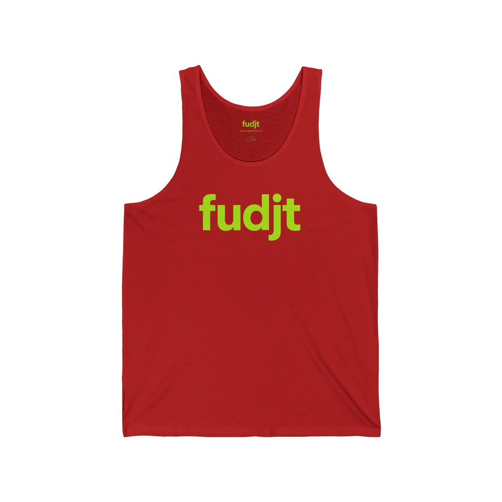 Lime fudjt logo - Unisex Jersey Tank | 6 Colors