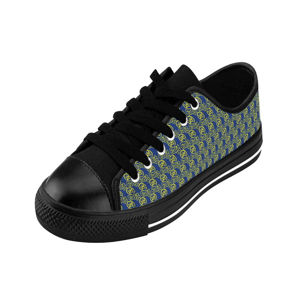Dark Blue Golden fudjt No Kings Street Style Sneakers | Women & Girls All Over .5 Low Top