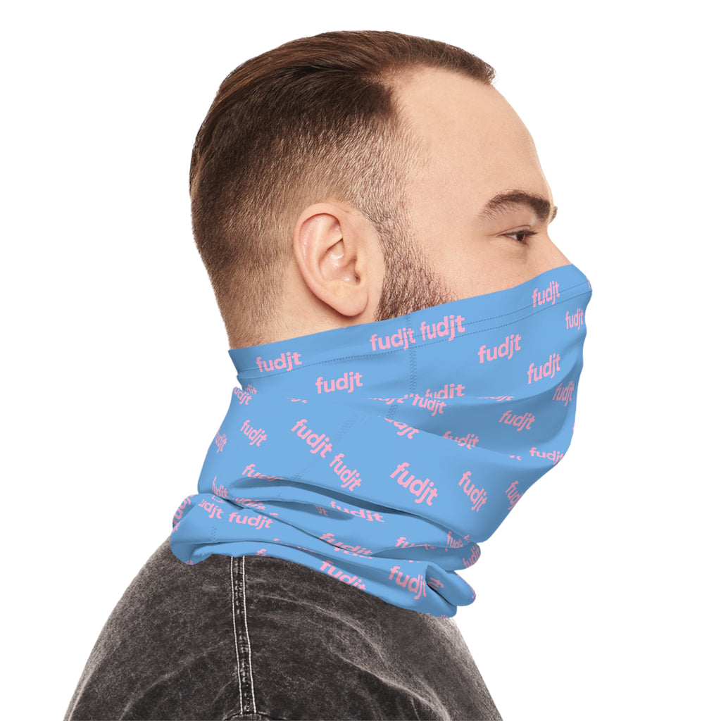 Light Blue & Pink fudjt Lightweight Neck Gaiter
