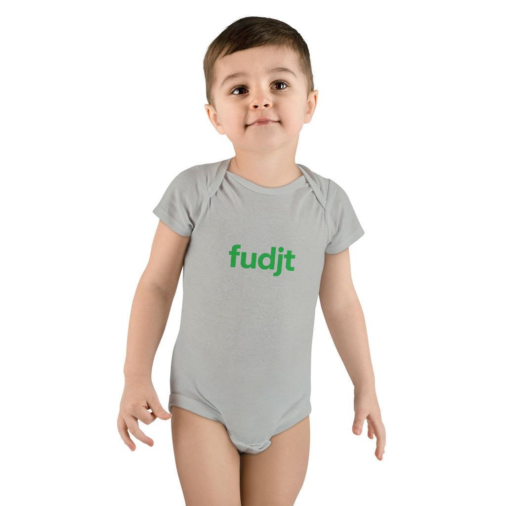 Green fudjt Logo Baby Onesie | 4 Colors
