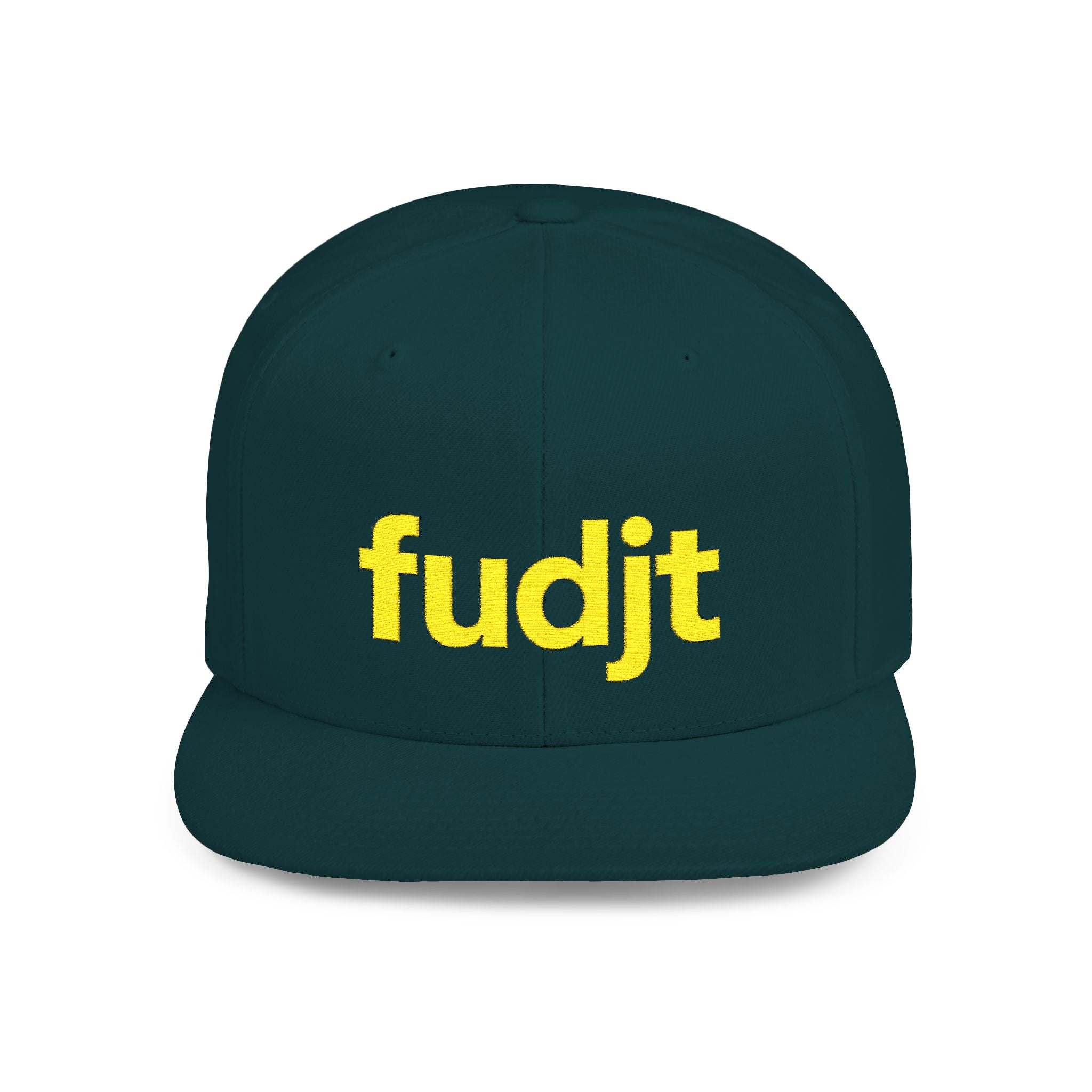 Stylish Flat Bill Snapback Gold fudjt Streetwear Logo Cap | 11 Colors