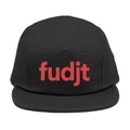 Embroidered 5 Panel Cap - Red fudjt Logo - 6 Colors
