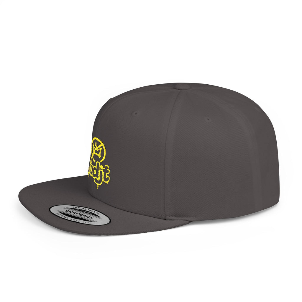 Golden fudjt No Kings Flat Bill Snapback Hat | Embroidered |  14 Colors