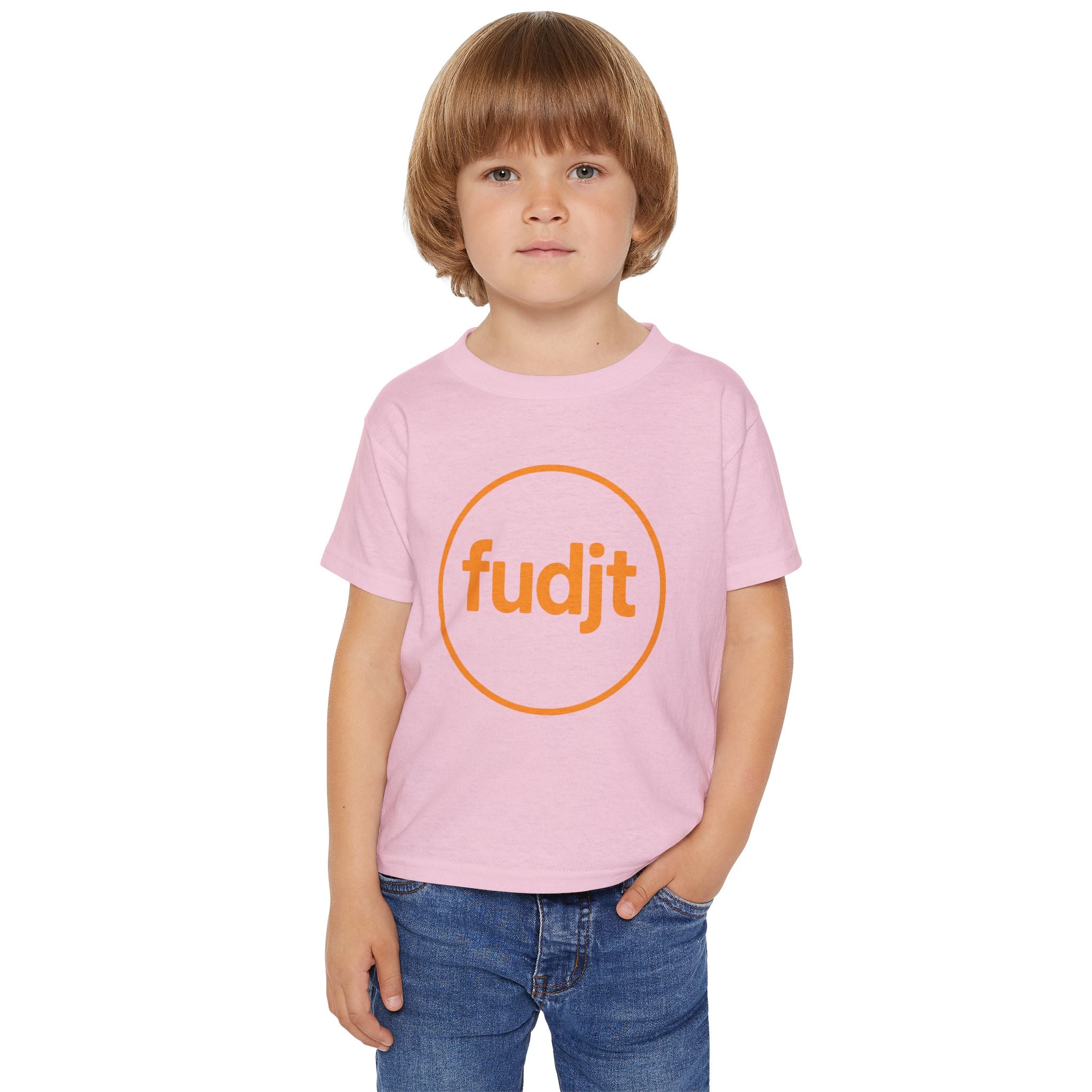 Orange fudjt Circle Toddler Tee | 7 Colors
