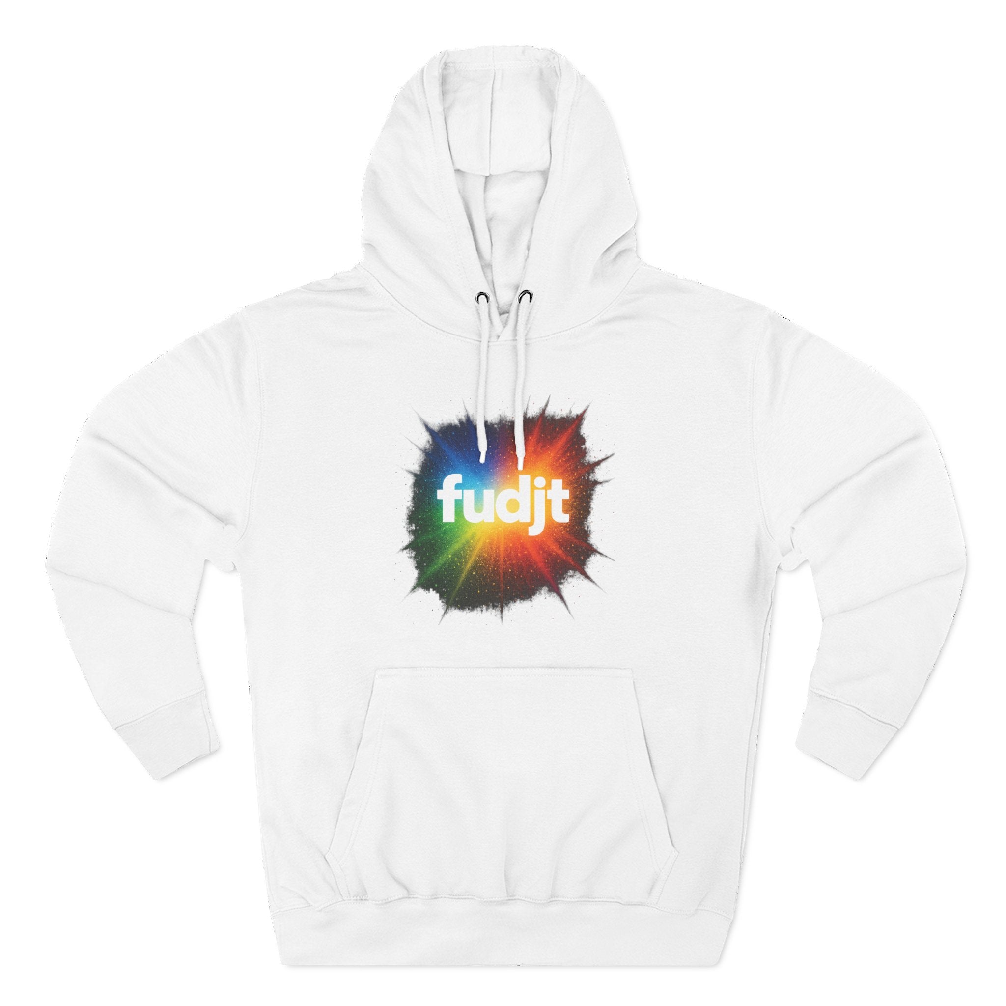 fudjt Burst of Empowerment Hoodie – Premium Fleece Pullover with Explosion of Color | 14 Colors