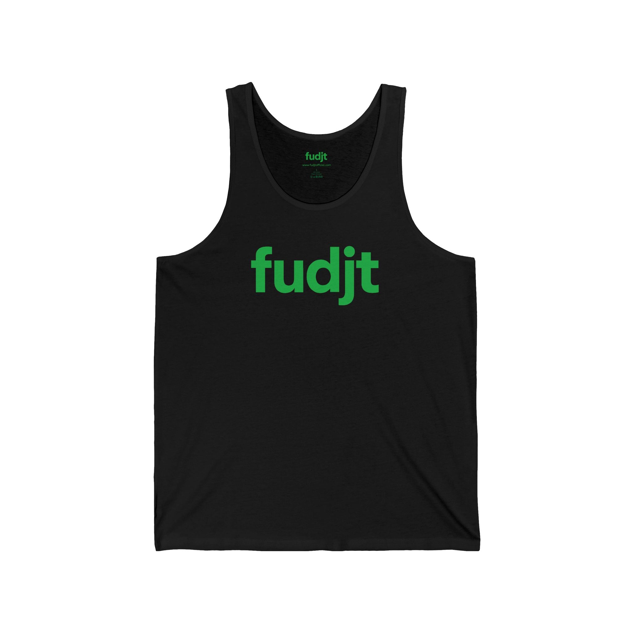 Green fudjt logo - Unisex Jersey Tank | 6 Colors