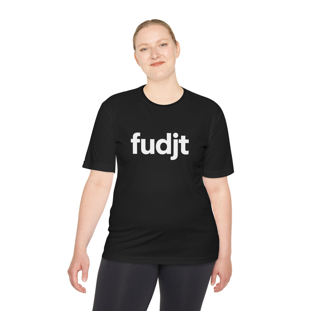 White fudjt design Moisture Wicking  Performance Tee | 13 Colors