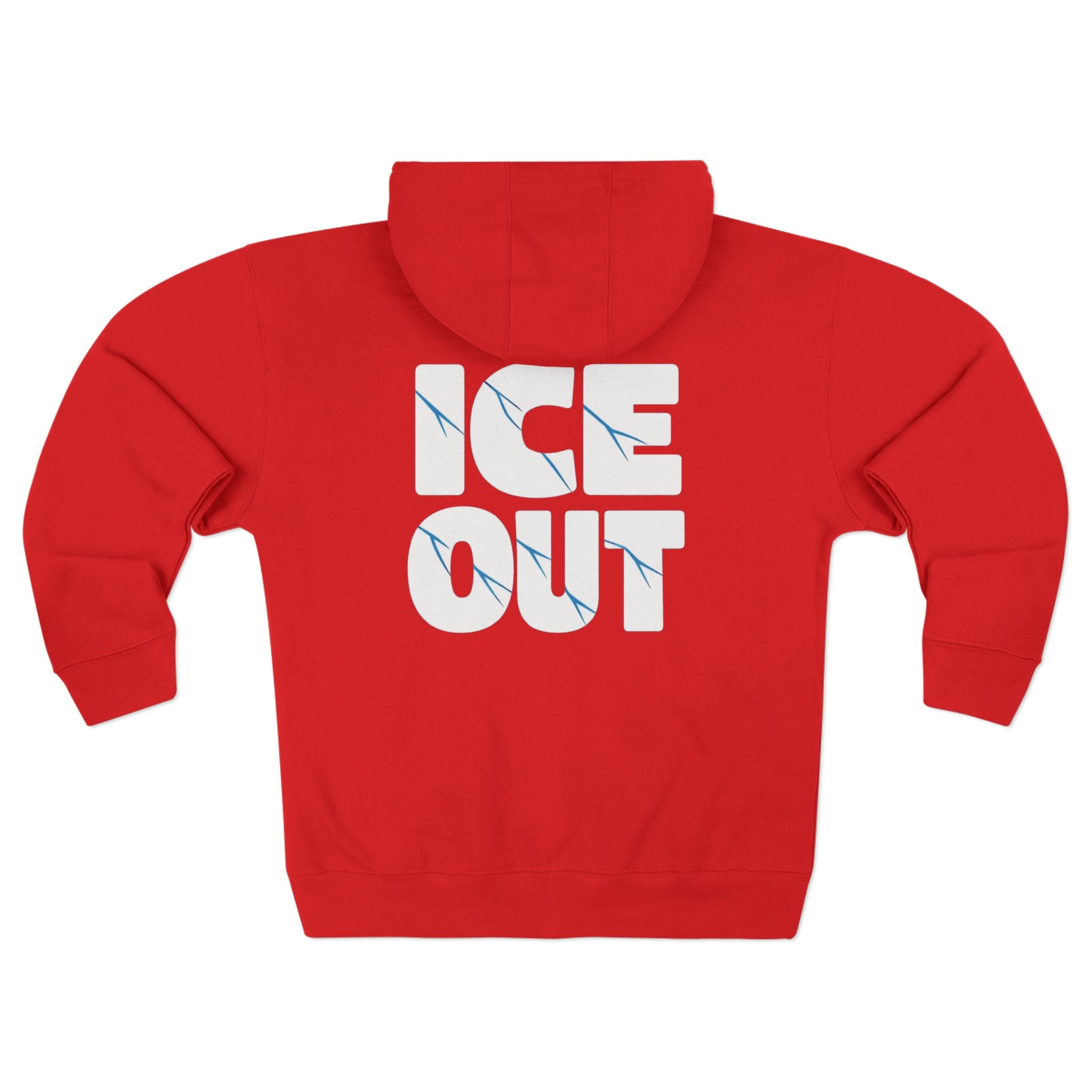 ICE Out fudjt Zip Hoodie | Front & Back Graphic | 7 Colors