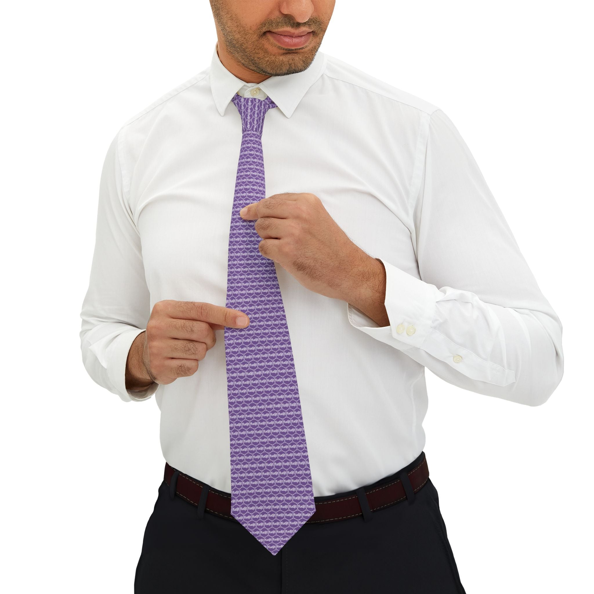 Light Purple Unbroken Chain fudjt Necktie