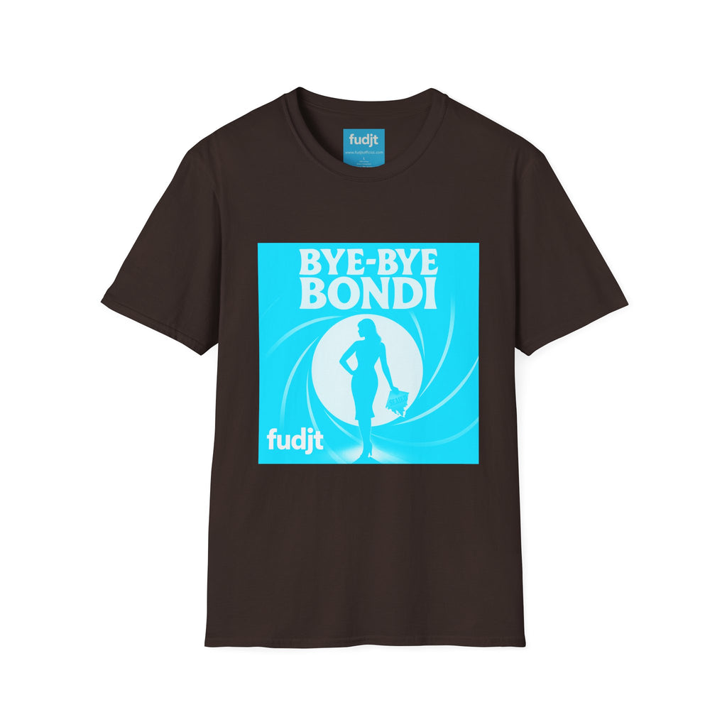 Bye-Bye Bondi | Blue Smoke Screen Retro fudjt Tee | 15 Colors