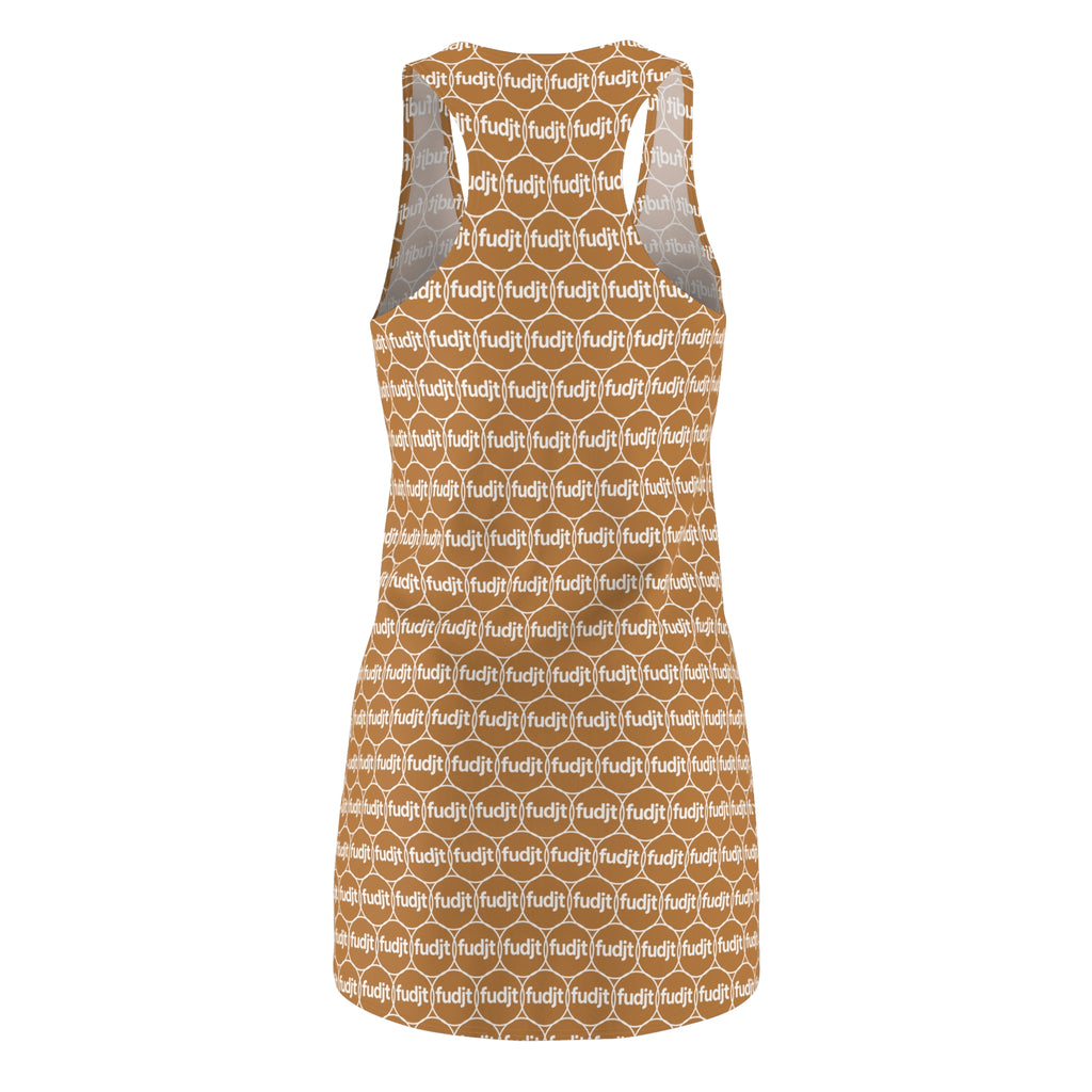 Light Brown fudjt Unbroken Chain 2.5 Chic Racerback Dress