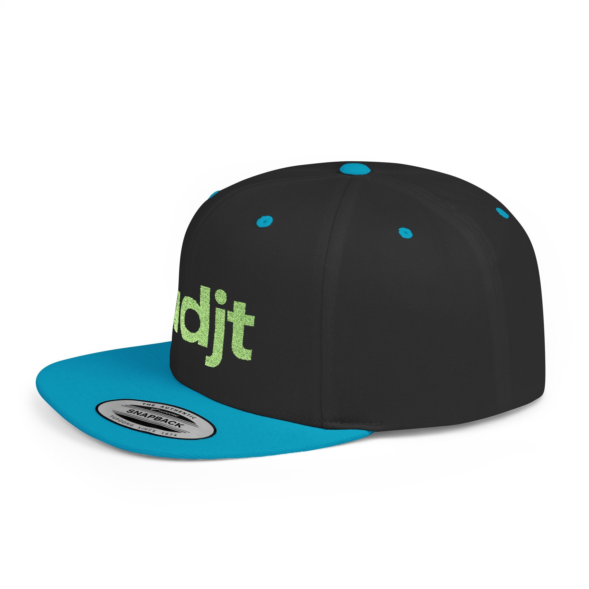 Stylish Flat Bill Snapback Green fudjt Streetwear Logo Cap | 11 Colors