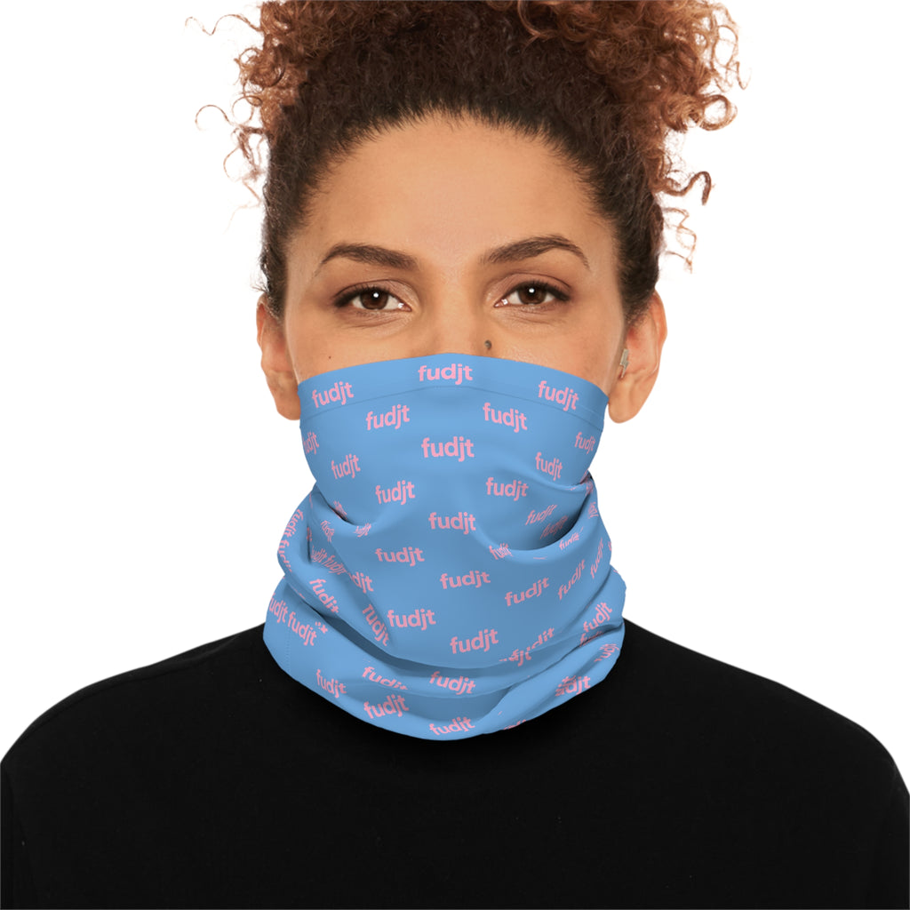 Light Blue & Pink fudjt Lightweight Neck Gaiter