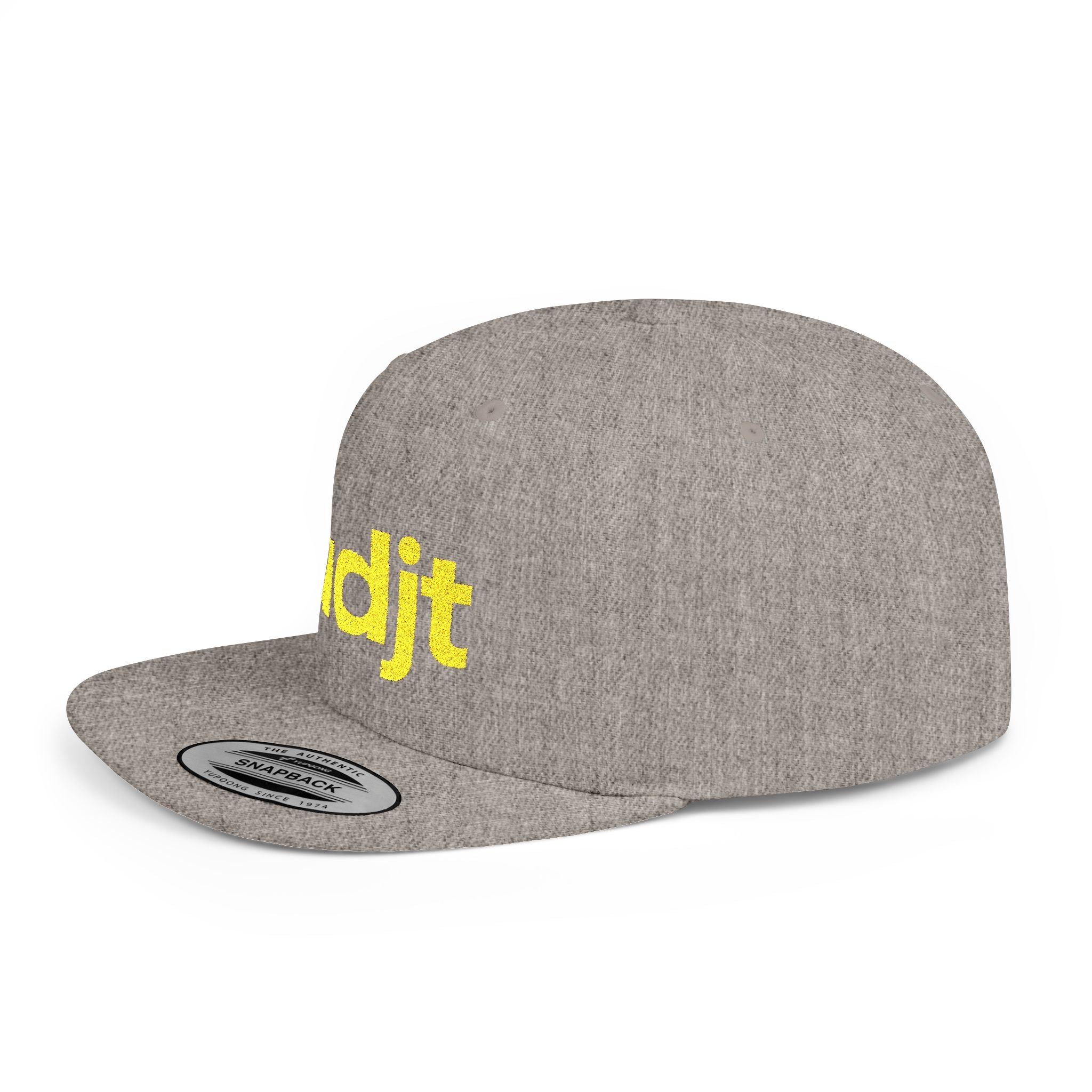 Stylish Flat Bill Snapback Gold fudjt Streetwear Logo Cap | 11 Colors