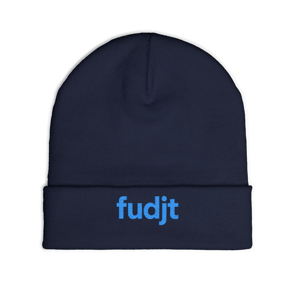 Stylish & Cozy fudjt Knit Beanie | Turquoise Embroidery | 6 Colors