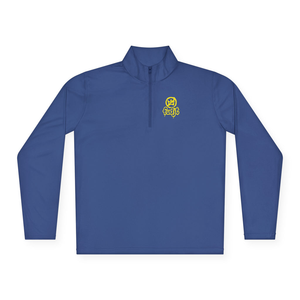 Quarter-Zip Performance Pullover | Golden fudjt No Kings | BOLD BACKSIDE | 8 Colors