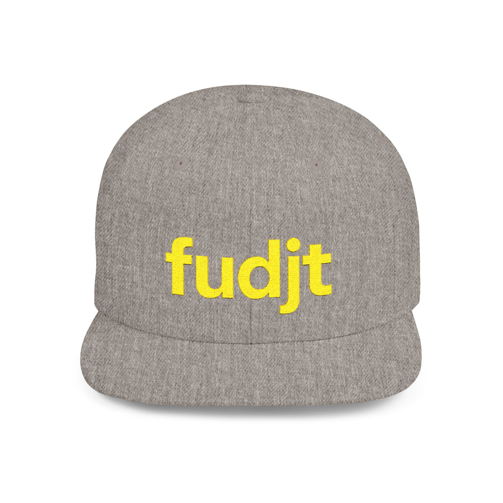 Stylish Flat Bill Snapback Gold fudjt Streetwear Logo Cap | 11 Colors
