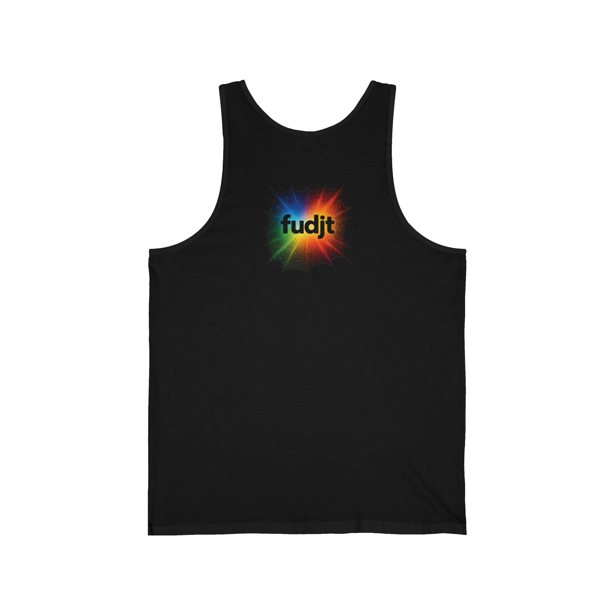 fudjt Burst Of Empowerment Unisex Jersey Tank | Front & Back Graphic | 4 Colors