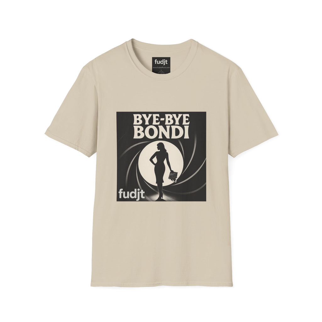 Bye-Bye Bondi | Black Smoke Screen Retro fudjt Tee | 15 Colors