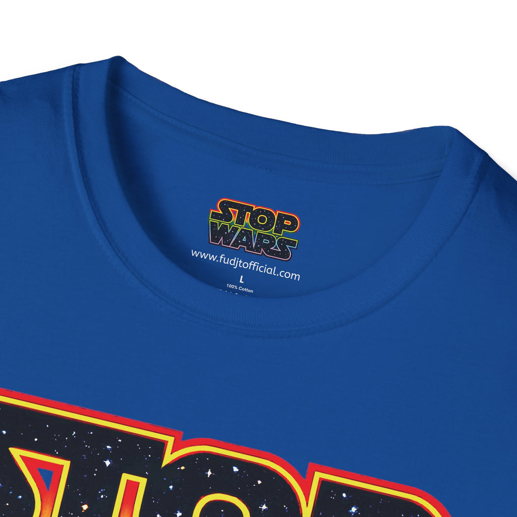 fudjt STOP WARS Everyday Tee - Retro Protest Graphic, White fudjt | 12 Colors