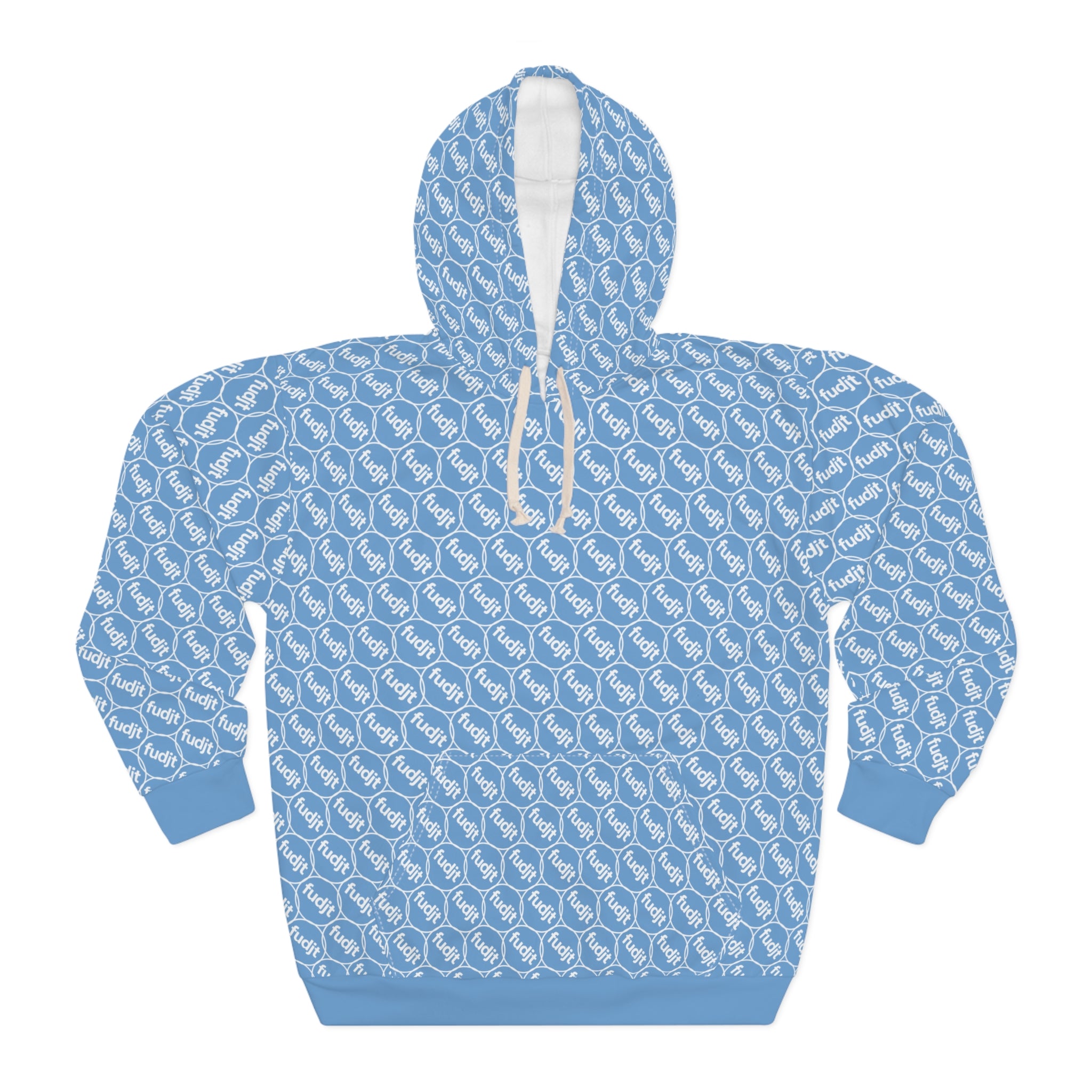 Light Blue fudjt Unbroken Chain Hoodie | All Over 2.5-45