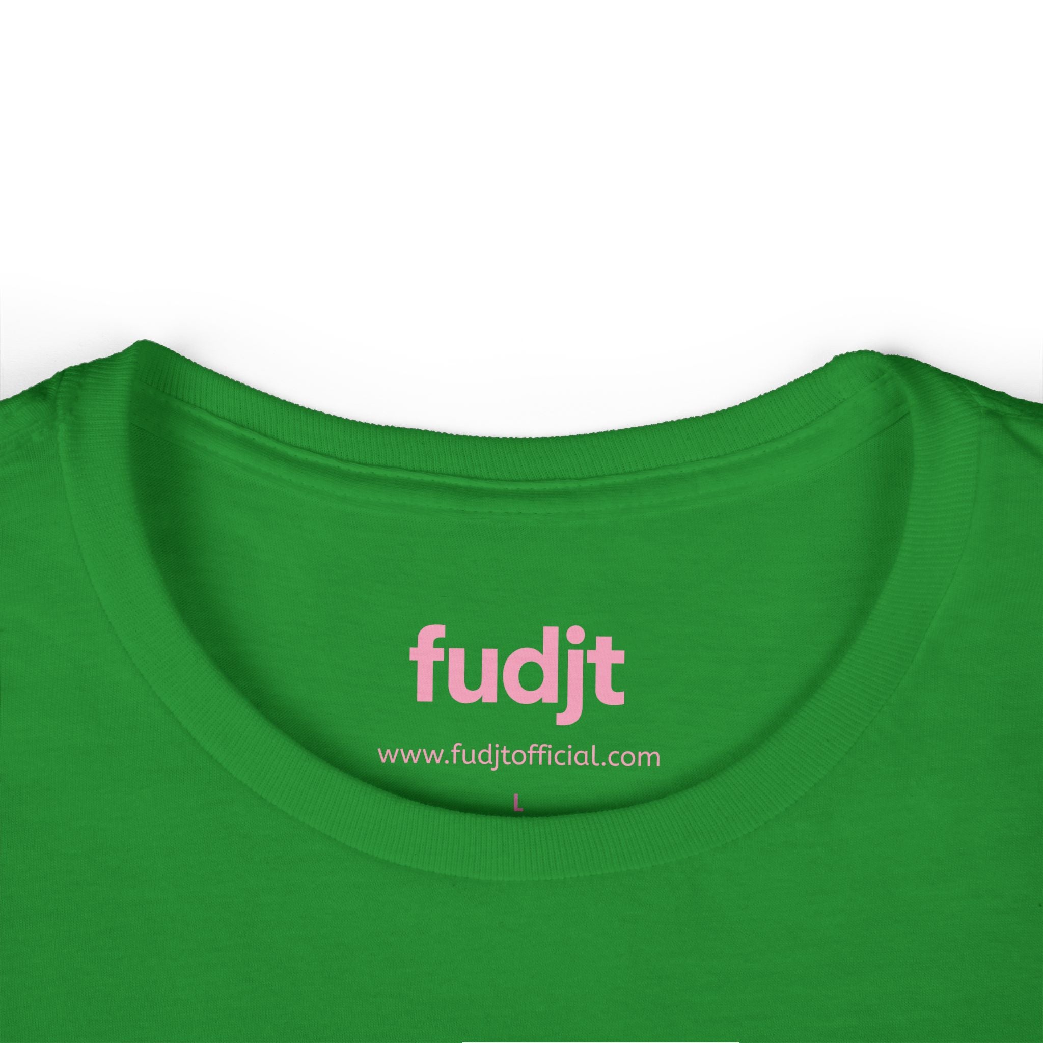 Women's Pink fudjt logo Comfy Stylie Tee | 12 Colors