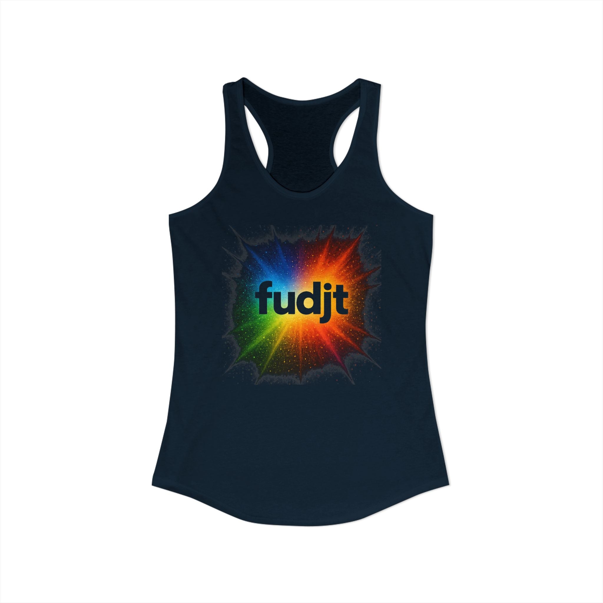 fudjt Burst Of Empowerment Women's Racerback Tank, Relaxed Fit | 5 Colors