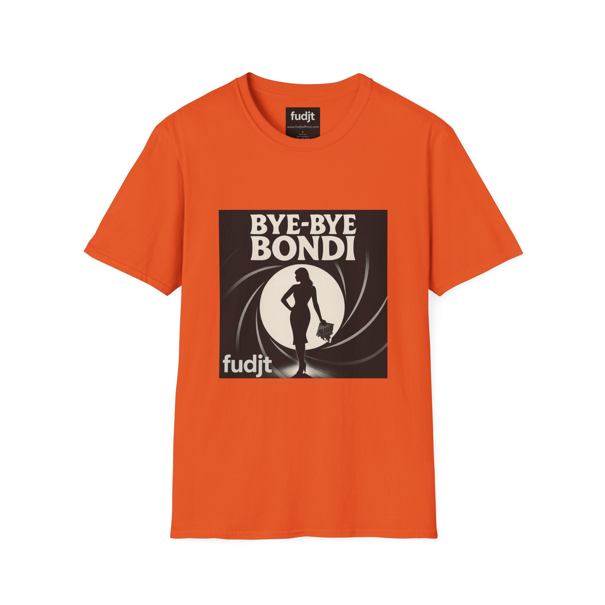 Bye-Bye Bondi | Black Smoke Screen Retro fudjt Tee | 15 Colors