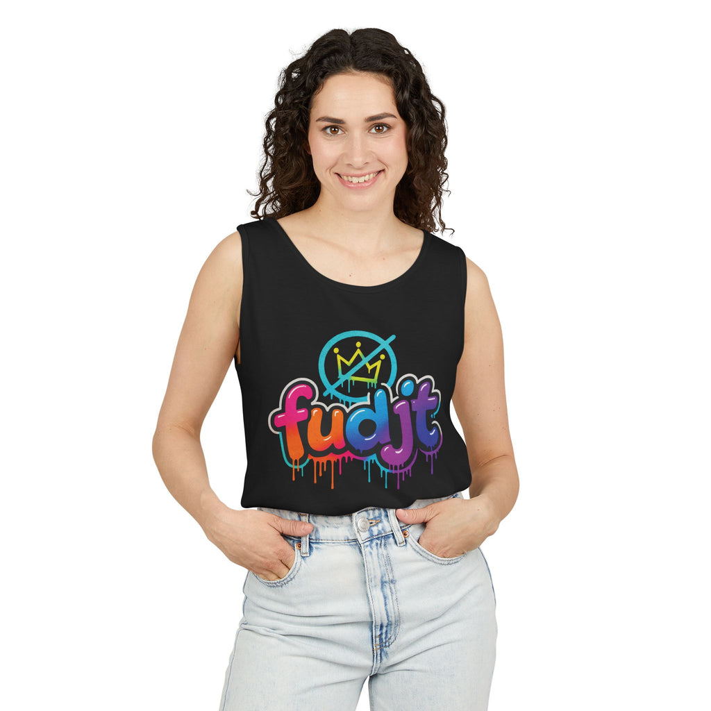 fudjt No Kings Clown Town Long Tank Top | 3 Colors
