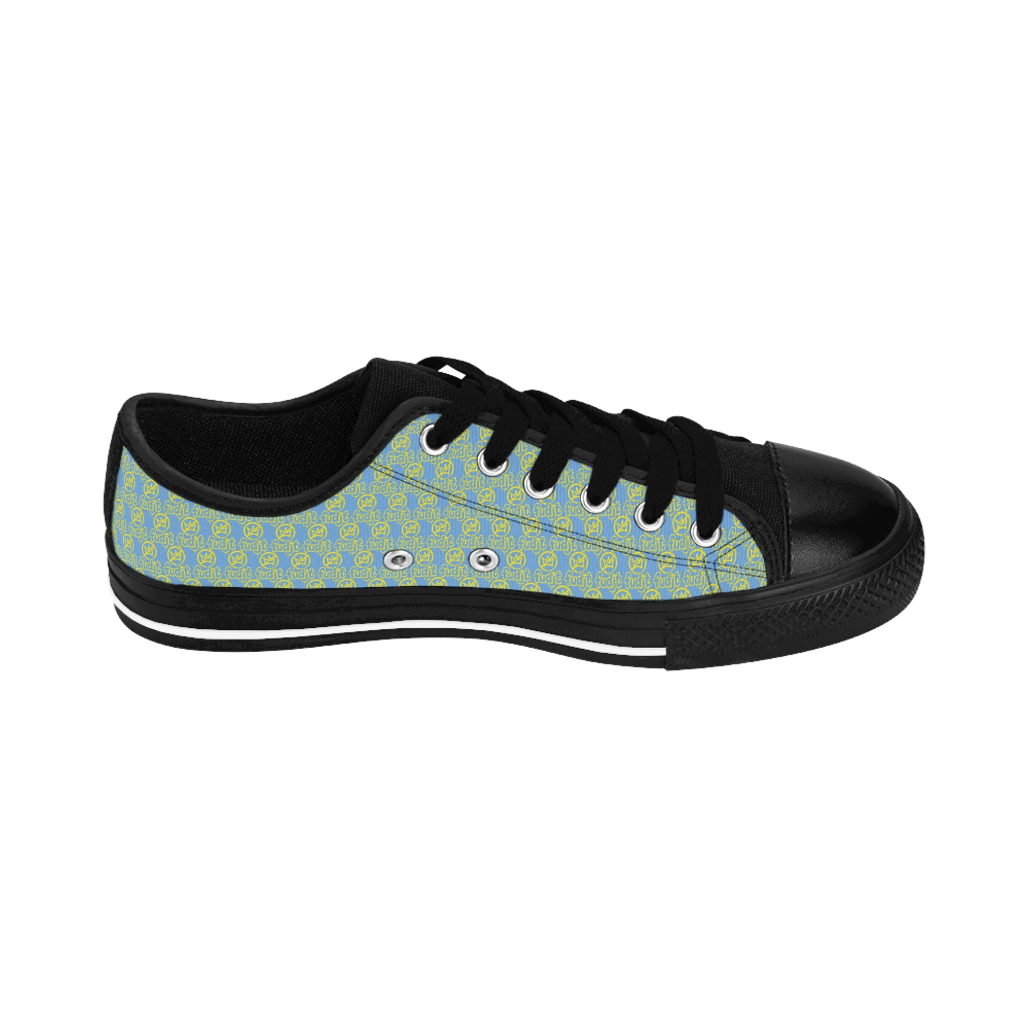 Light Blue Golden fudjt No Kings Street Style Sneakers | Men & Boys All Over .5 Low Top