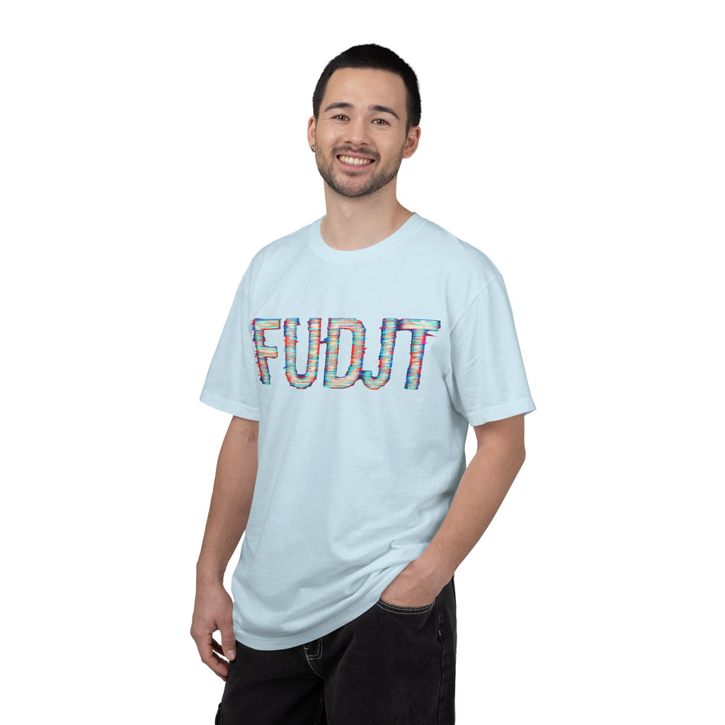 FUDJT Glitch Front & No Crown Back Premium Heavyweight Tee | 15 Colors
