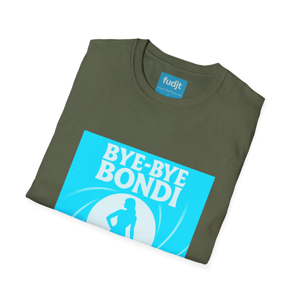 Bye-Bye Bondi | Blue Smoke Screen Retro fudjt Tee | 15 Colors