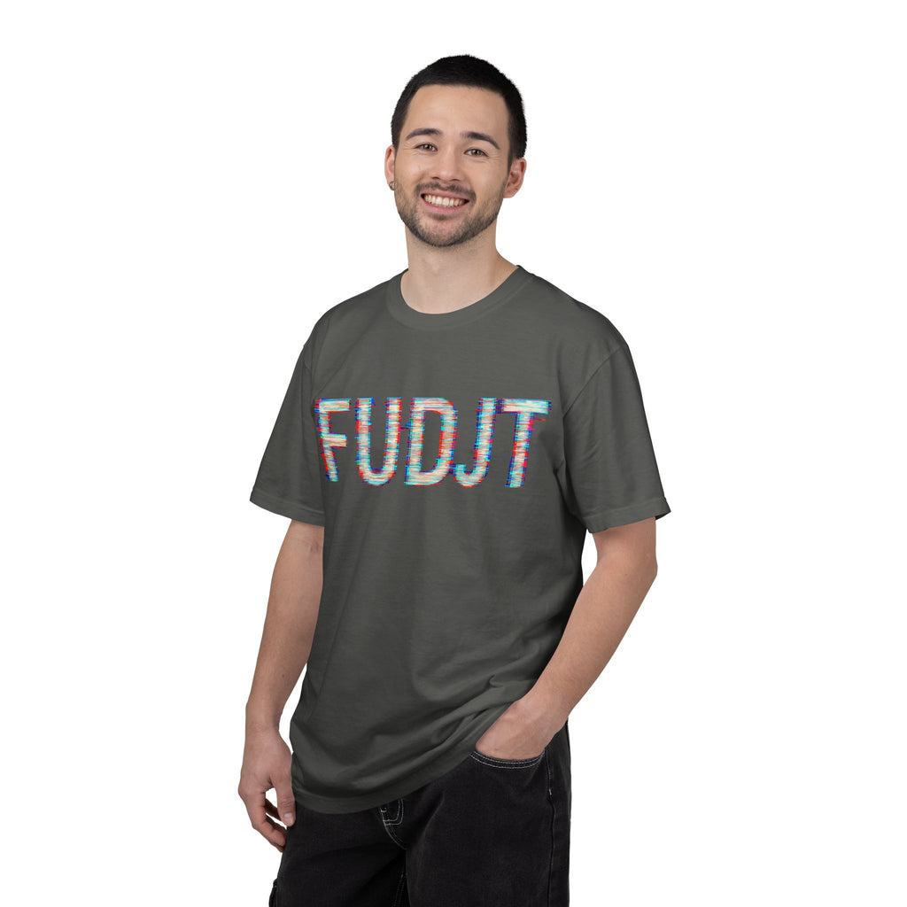 FUDJT Glitch Front & No Crown Back Premium Heavyweight Tee | 15 Colors