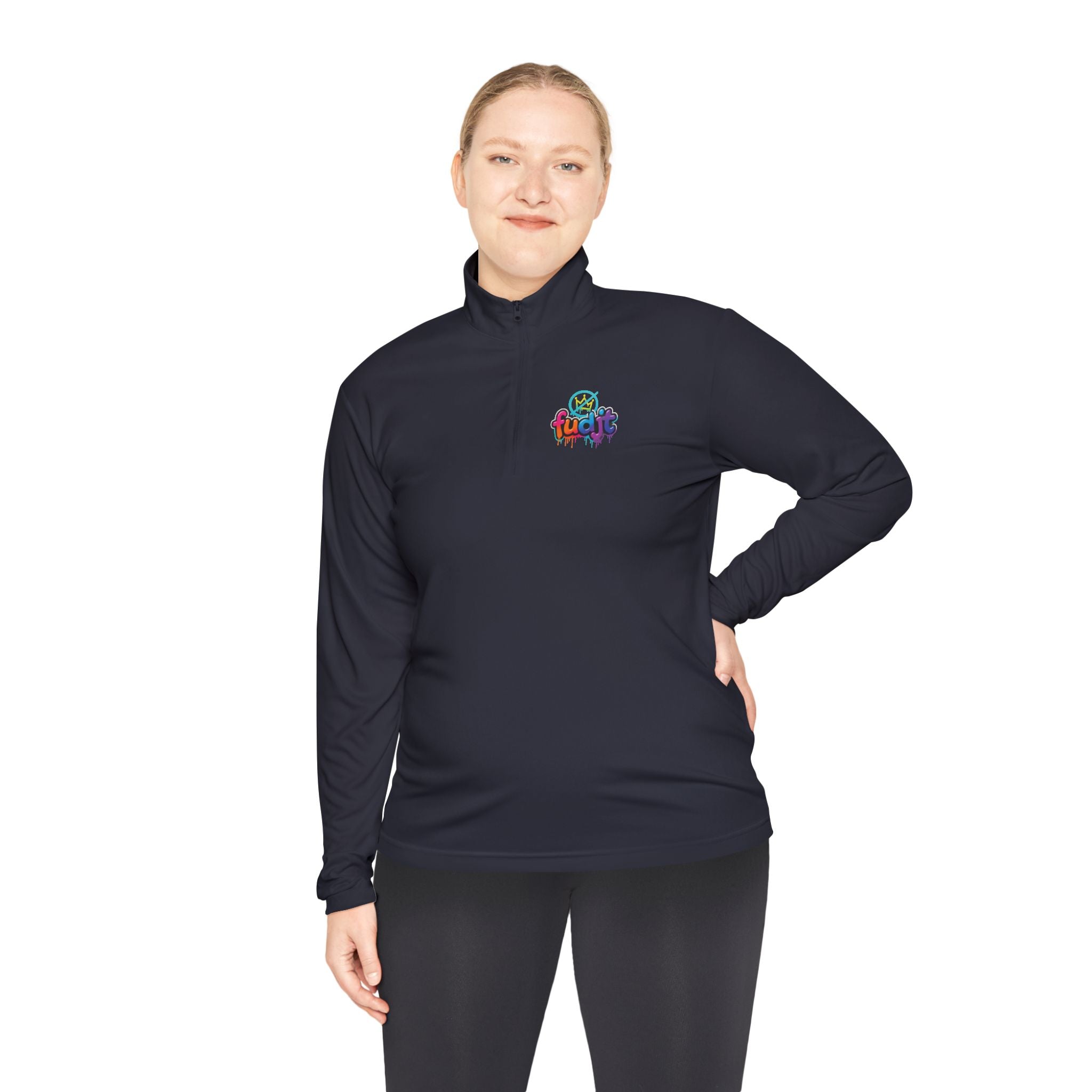 fudjt No Kings Clown Town Quarter-Zip Performance Pullover | 5 Colors