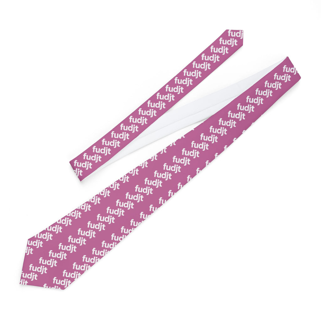 Pink White fudjt 45-50 Fine Necktie