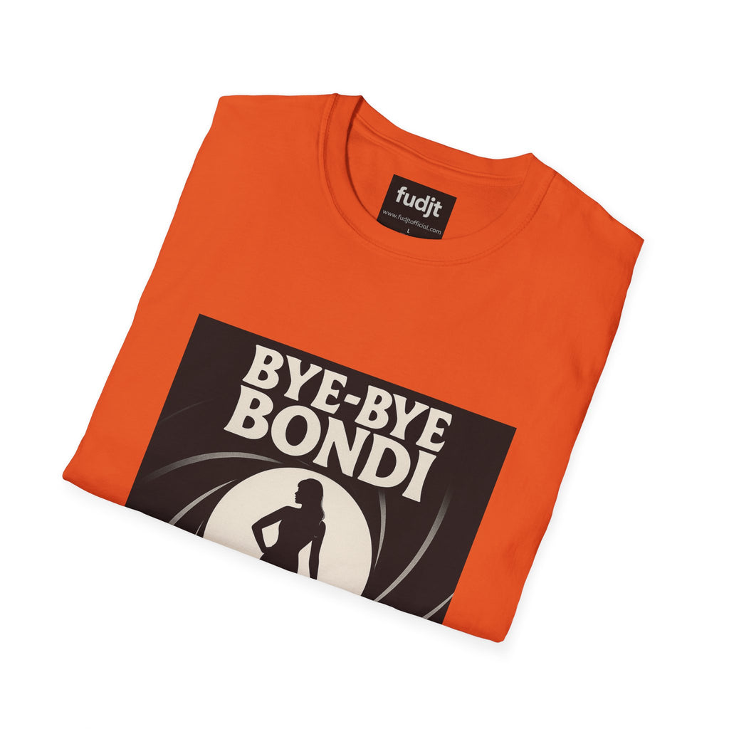 Bye-Bye Bondi | Black Smoke Screen Retro fudjt Tee | 15 Colors