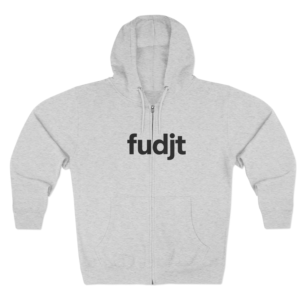 Zip Hoodie with Black fudjt Design | Cozy Everyday Comfort | 6 Colors