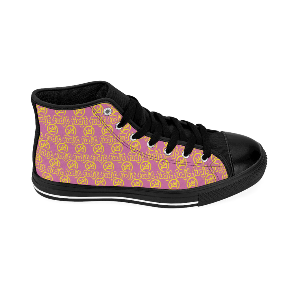 Light Pink Golden fudjt No Kings Street Style Sneakers | Women & Girls 1 High Top
