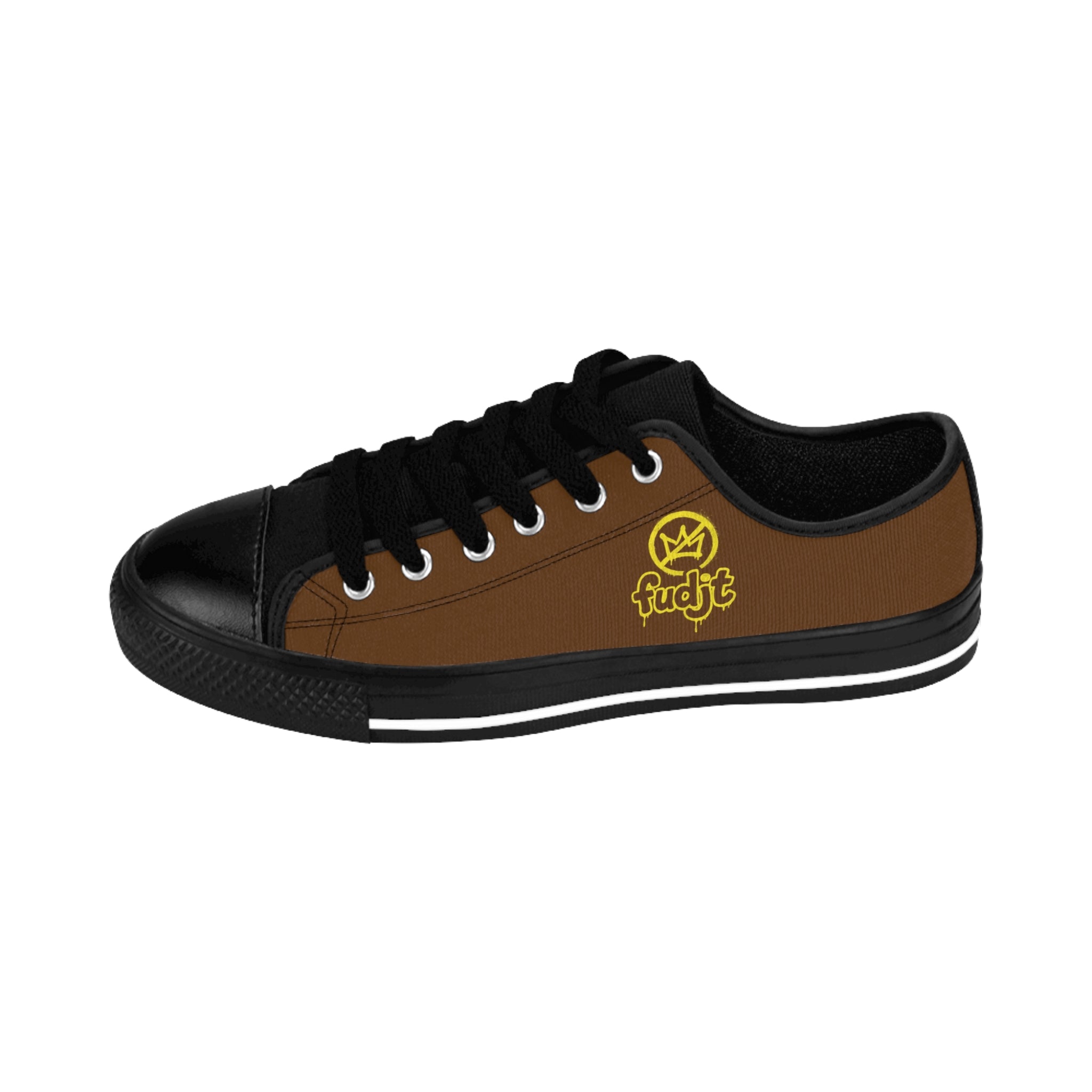 Brown Golden fudjt No Kings Street Style Sneakers | Women & Girls 1.5 Low Top