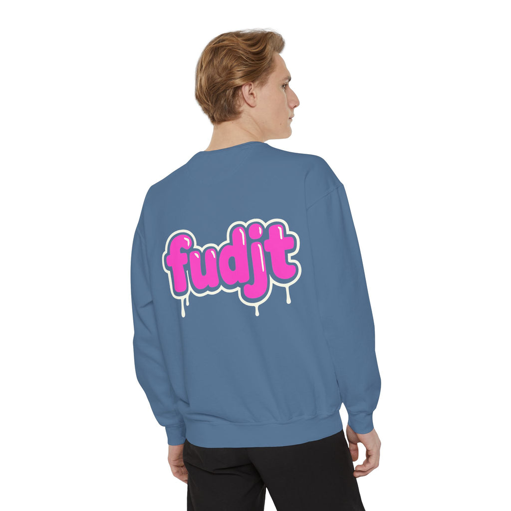 Rebel Loon fudjt Retro Wildlife Crewneck, Bold Pink Drip Backside | 14 Colors
