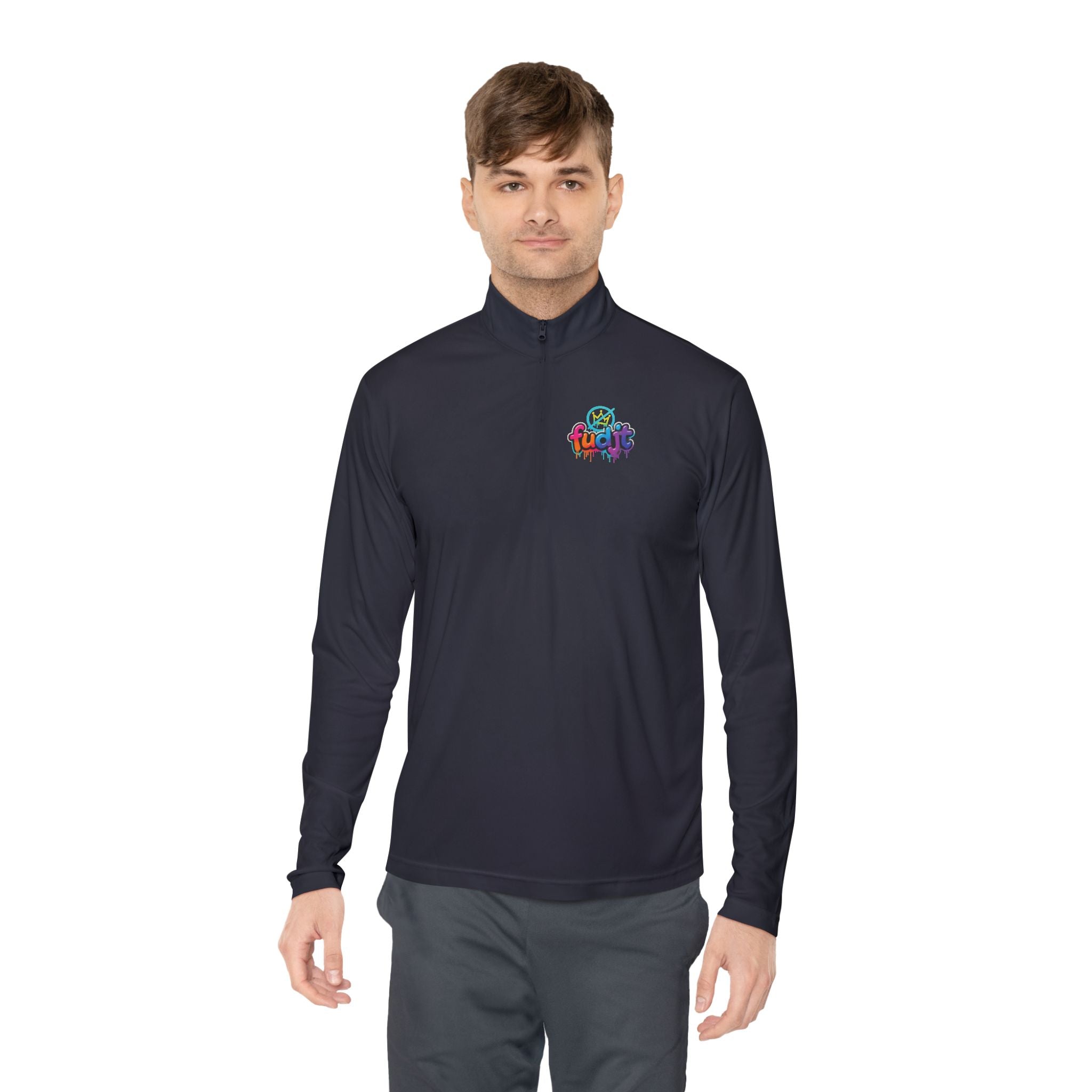 fudjt No Kings Clown Town Quarter-Zip Performance Pullover | 5 Colors