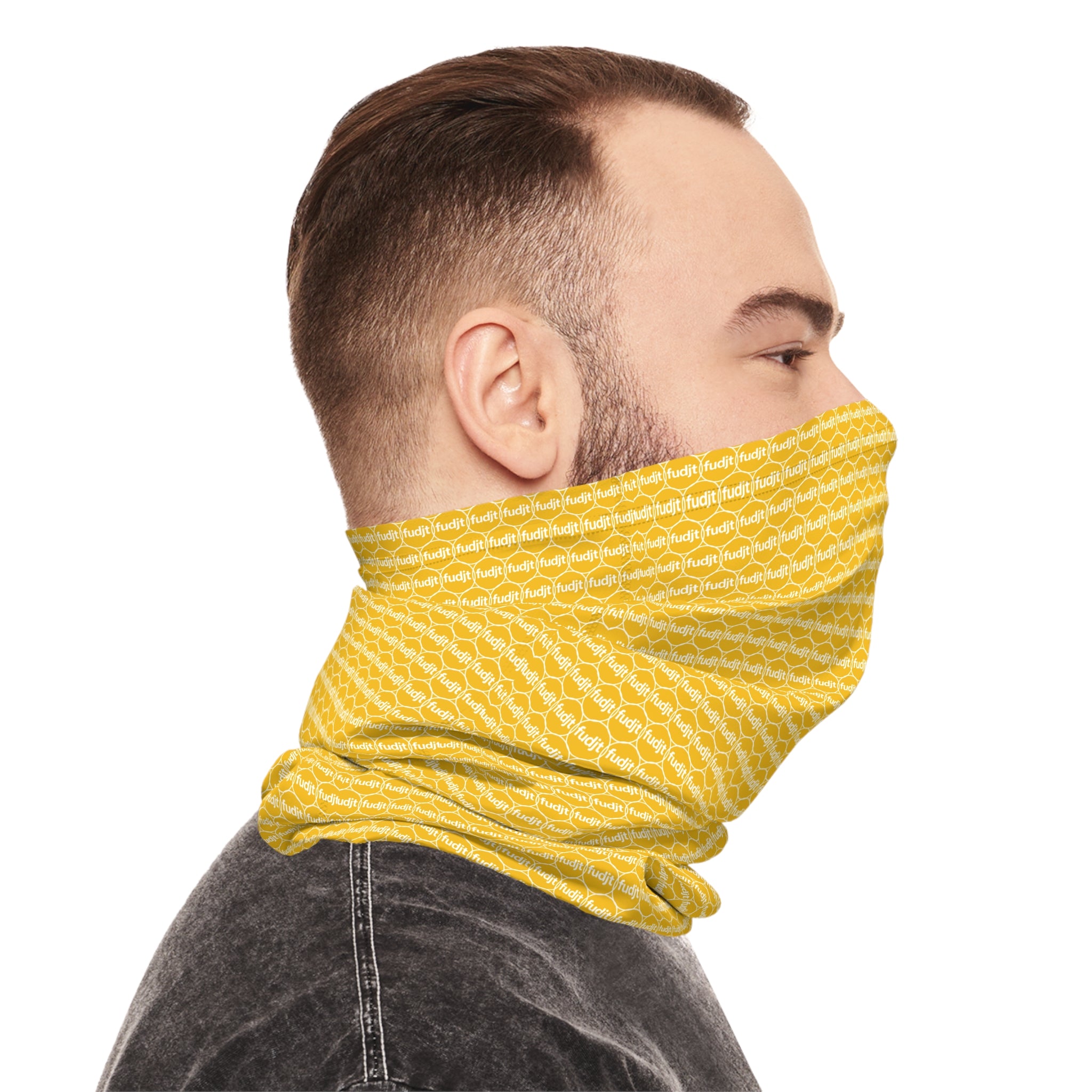 Yellow fudjt Unbroken Chain .5 Neck Gaiter
